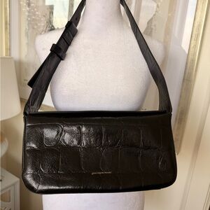 Adolfo Dominguez Cream Crossbody Bag